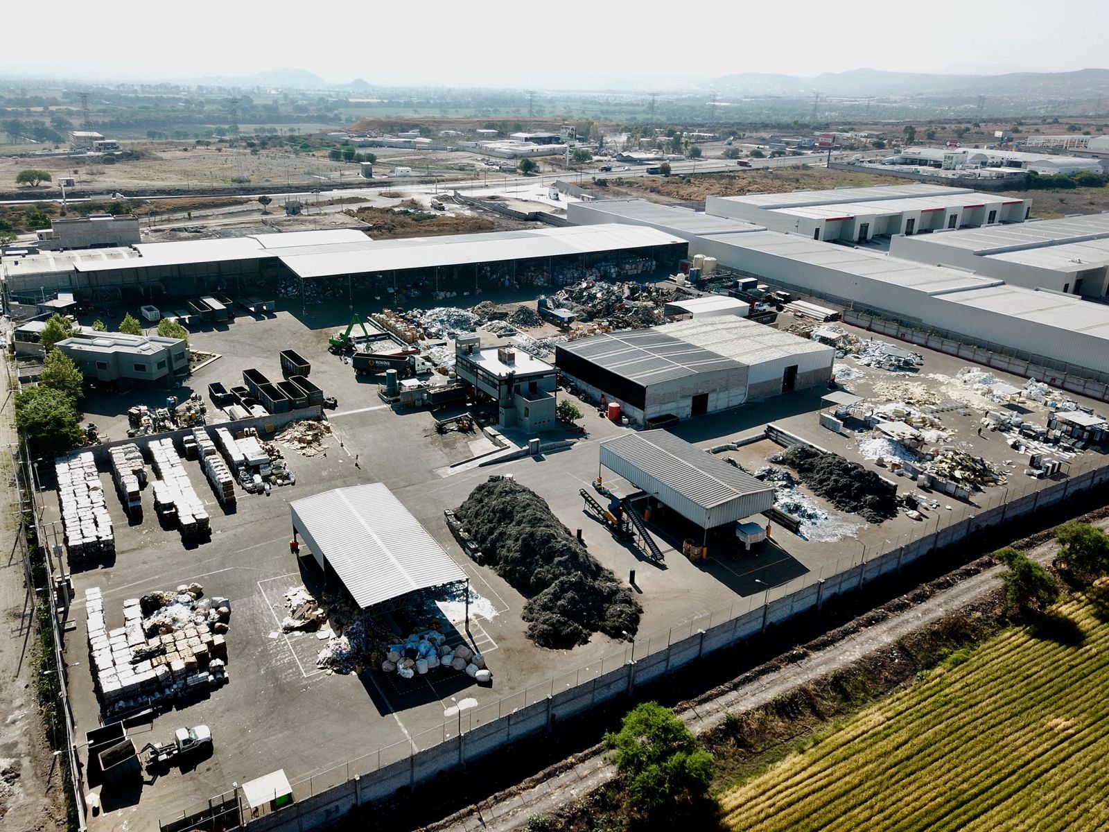 Vista aérea de las instalaciones de Renova Industrial